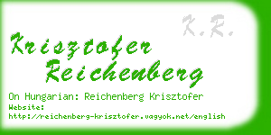 krisztofer reichenberg business card